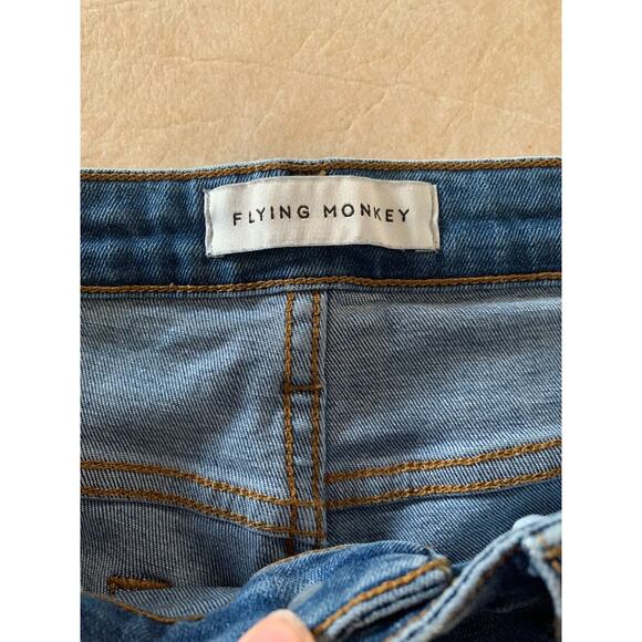 Flying monkey mom fit ankle jeans size 27 distressed regular wash - Picture 5 of 9